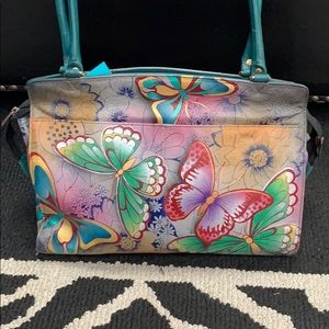Anuschka Tote Multicolored Leather Purse